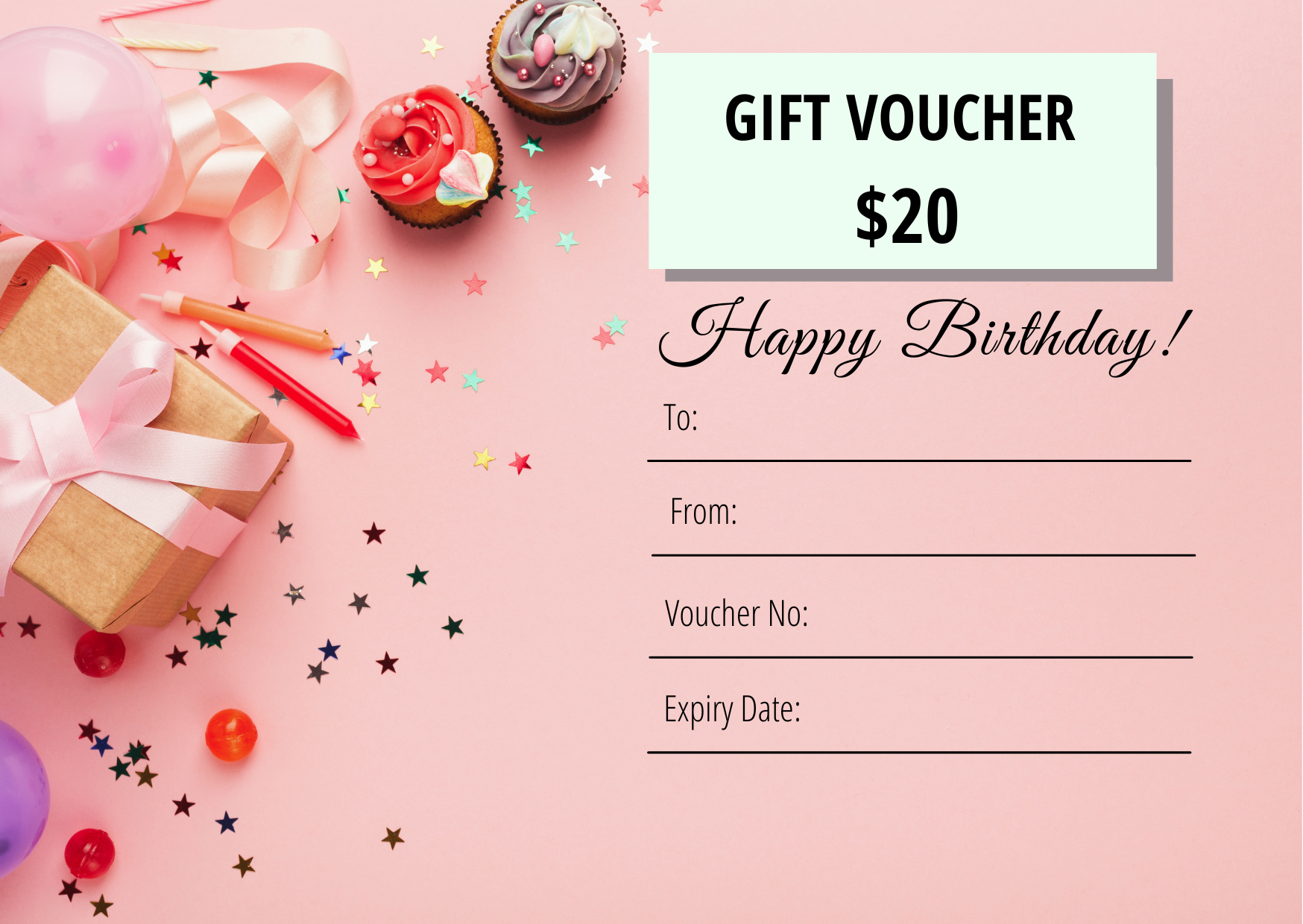 Soccer Gift Voucher Template, Printable PDF - My Party Design